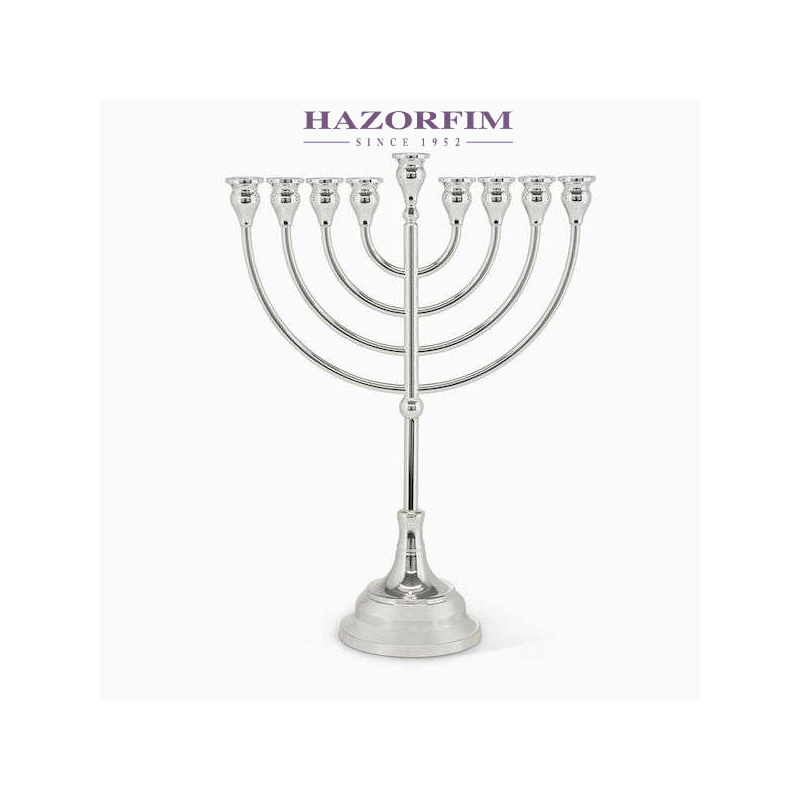 חנוכייה בציפוי כסף | חנוכה | יוּדָאִיקָה